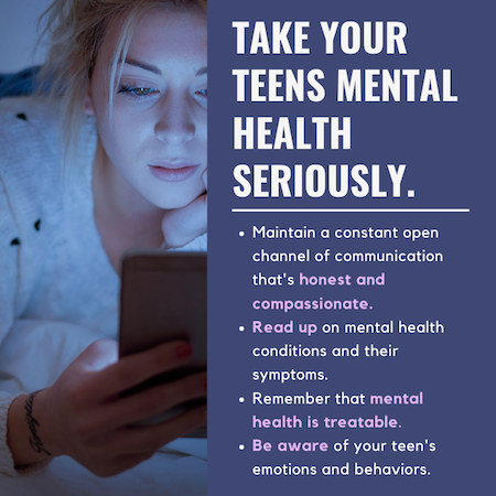 Adolescent Mental Illness Infographic